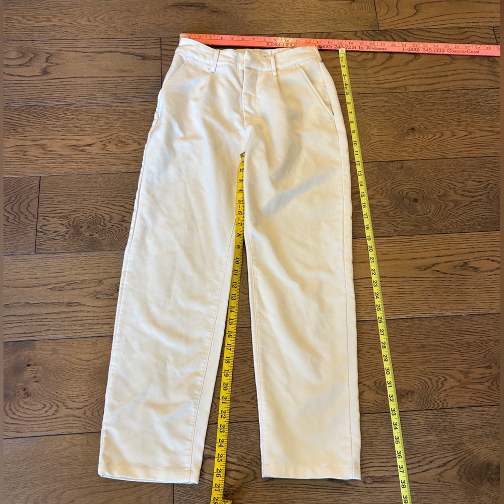 Abercrombie & Fitch Cream Women’s Tailored High Waist Dress Pants in Size XS - Picture 7 of 11